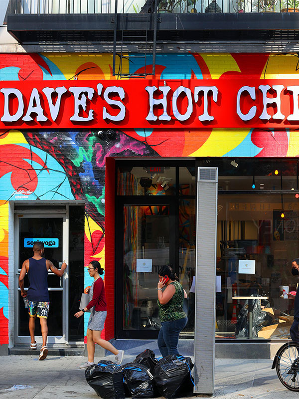 A storefront for Dave's Hot Chicken in LA
