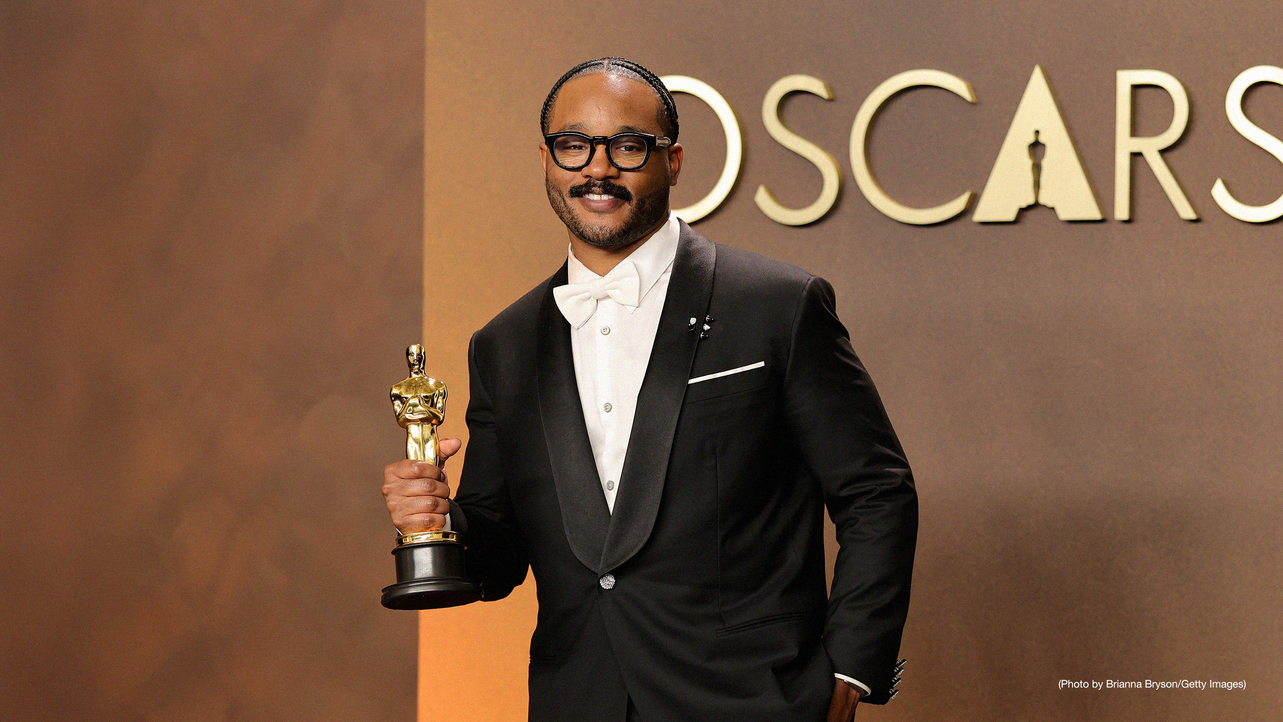 Ryan Coogler, winner of the Best Original Screenplay for “Sinners”, poses in the press room during the 98th Oscars at Dolby Theatre on March 15, 2026