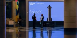 goldman-morgan-stanley-spacex-ipo-lobby-rockets